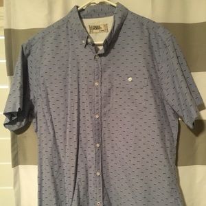 Free Planet short sleeve button up shirt